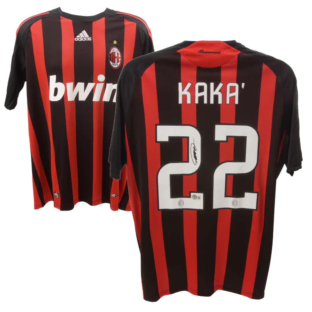 KAKA' サイン入り ACミラン 22番ユニフォーム BECKETT証明付き KAKA