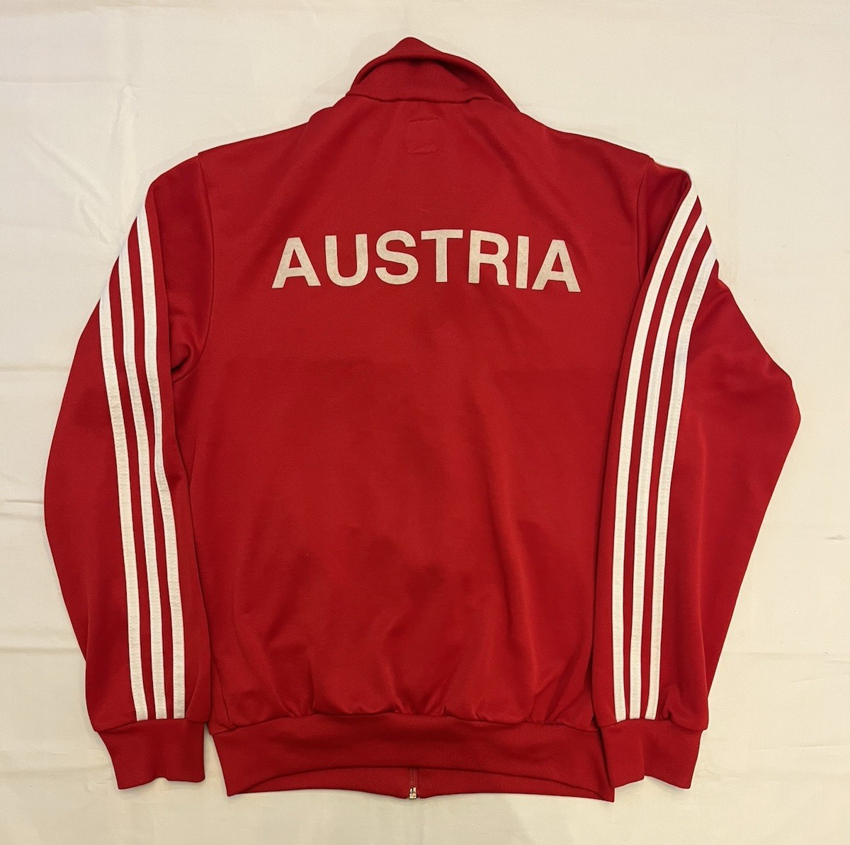 2008 Adidas Originals Austria Soccer Futbol Red Full Zip Track