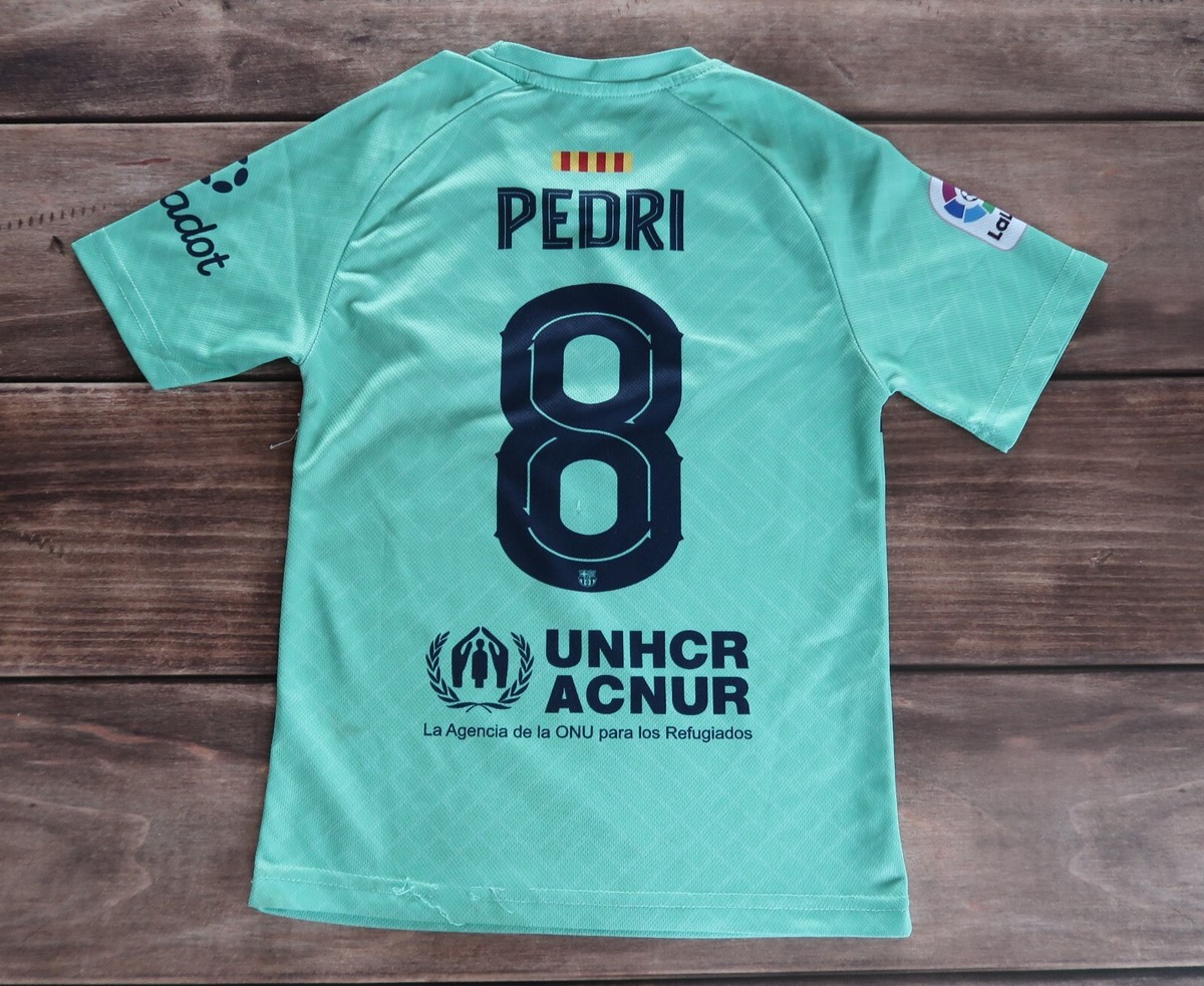 Nike Barcelona football Shirt Pedri #8 Soccer jersey, Boys Size | eBay