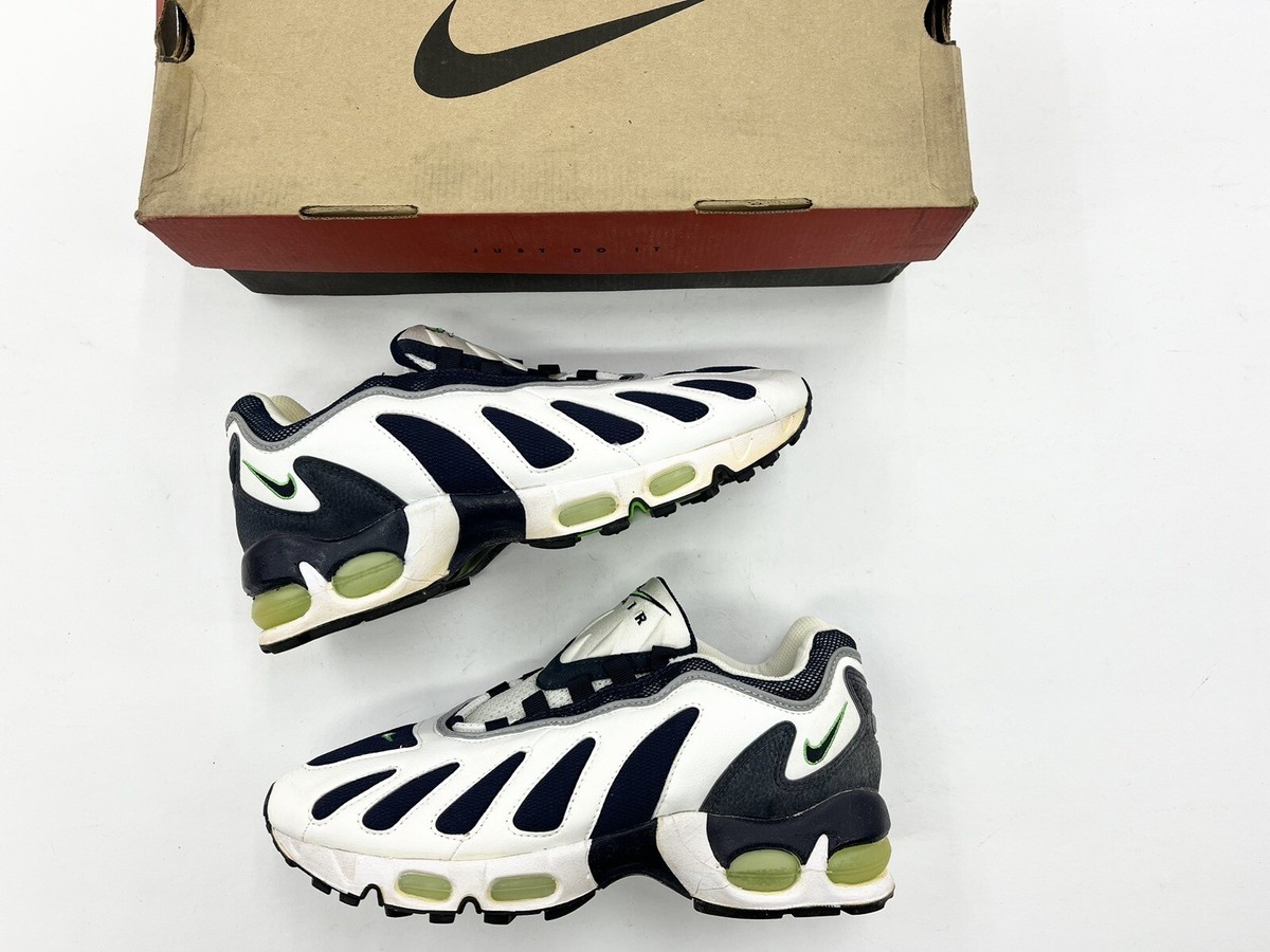1996 Vintage Nike Air Max White Obsidian Scream Green Sz 9 Men