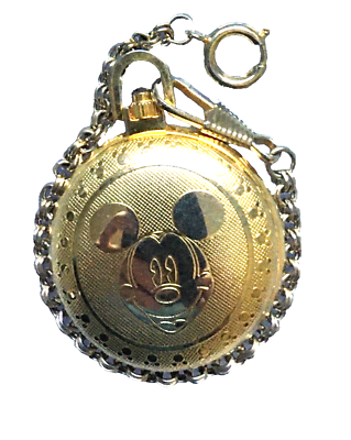 Disney Mickey Mouse Pocket Watch! New! Retired! | eBay