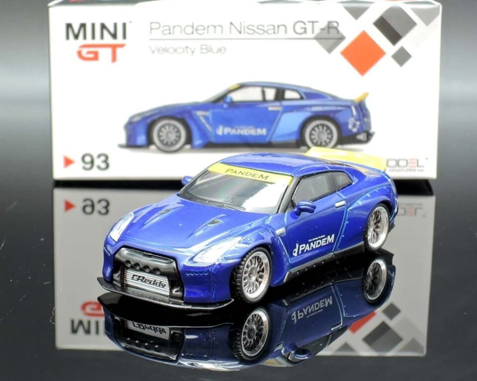 MINI GT Pandem Nissan GT-R Velocity Blue #93 RHD ~ 1/64 | eBay