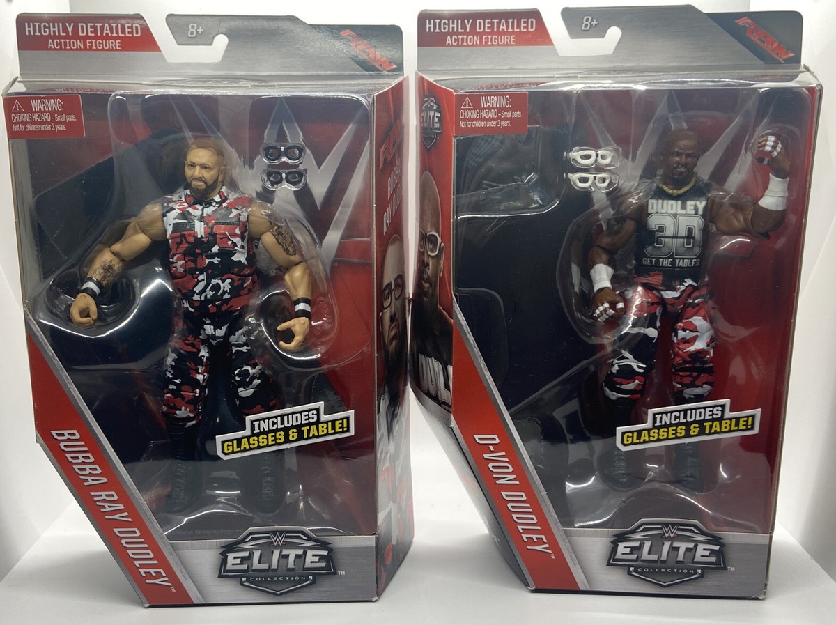 WWE Elite Dudley Boyz Figure Set 45 D-Von Bubba Ray Team 3D Bully