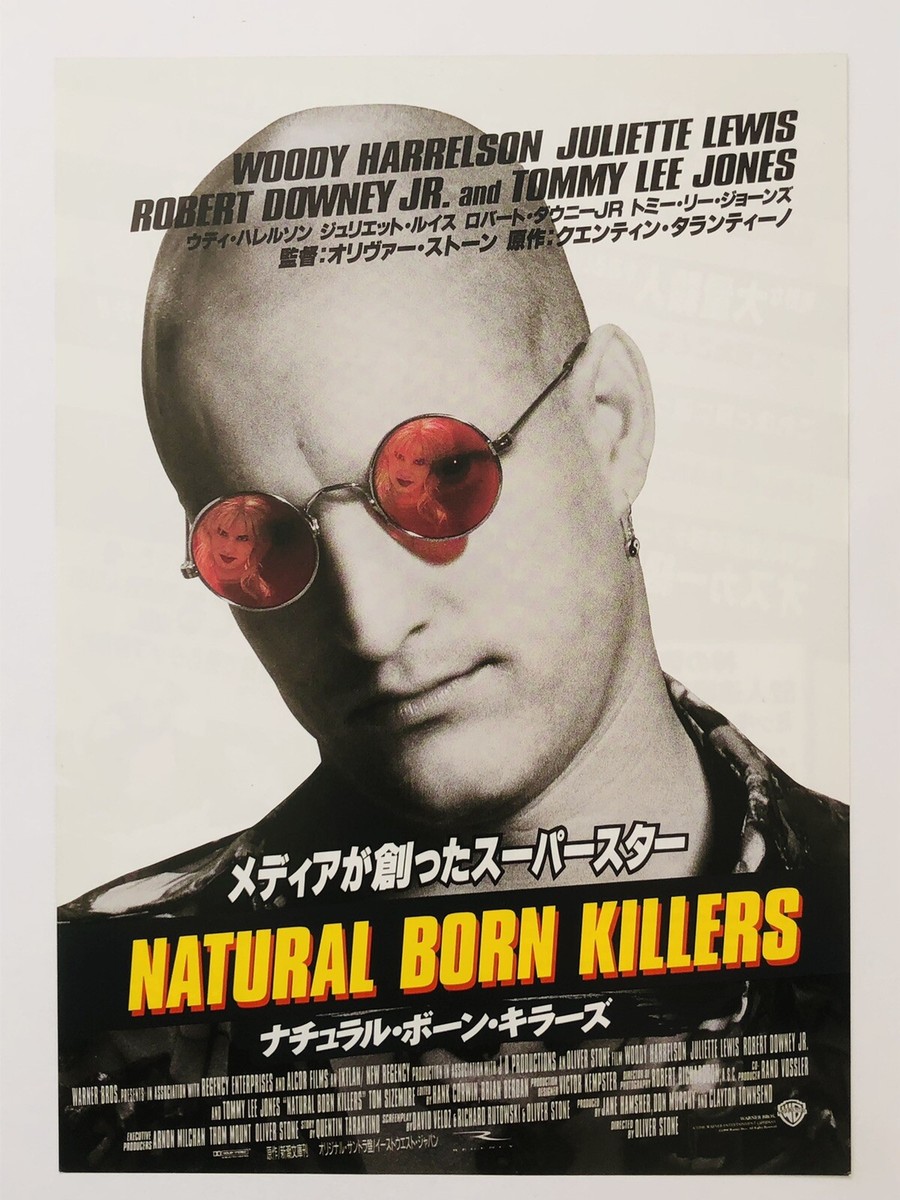 Natural Born Killers Quentin Tarantino Woody Harrelson movie flyer