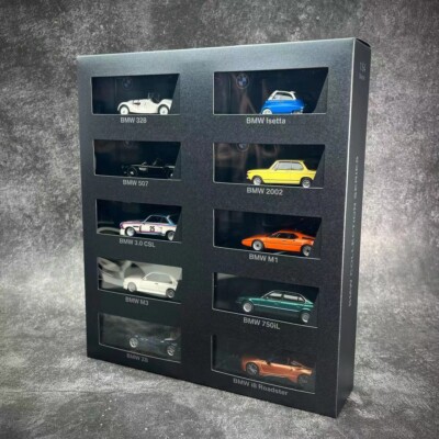 BMW 1/64 Diecast car model 10-pc set dealer's Edition Each Model W
