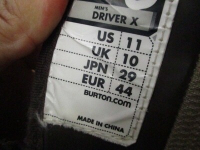 BURTON IMPRINT 3 Snowboard Brown Vibram Boots Men's Sz 11 MIGHT