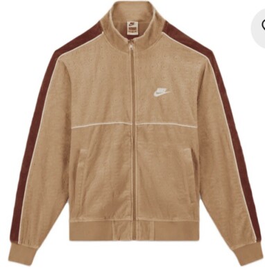 Supreme Nike Velour Track Jacket Brown Size Large | eBay