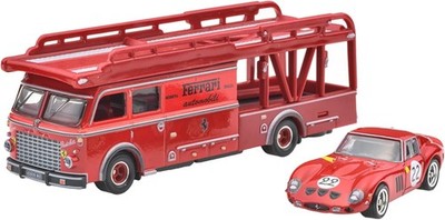 Hot Wheels Team Transport Mix H Set of 4, Ferrari, Toyota AE86