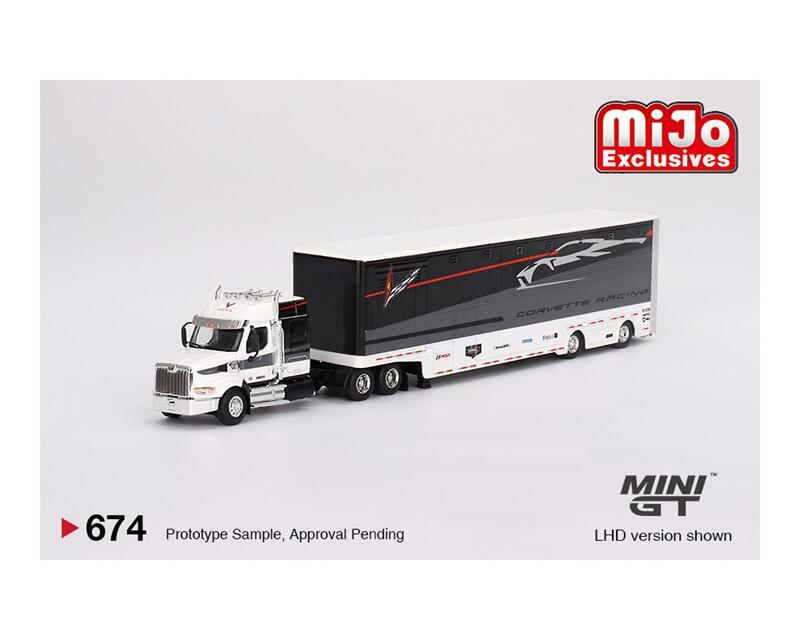 MINI GT 1:64 Chevroler Racing C8.R Racing Transporter Set Car | eBay