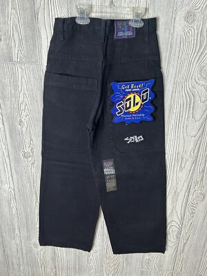 New!! Vintage 90s Solo Semore Jr Jeans Sz 11/12 USA Made Baggy