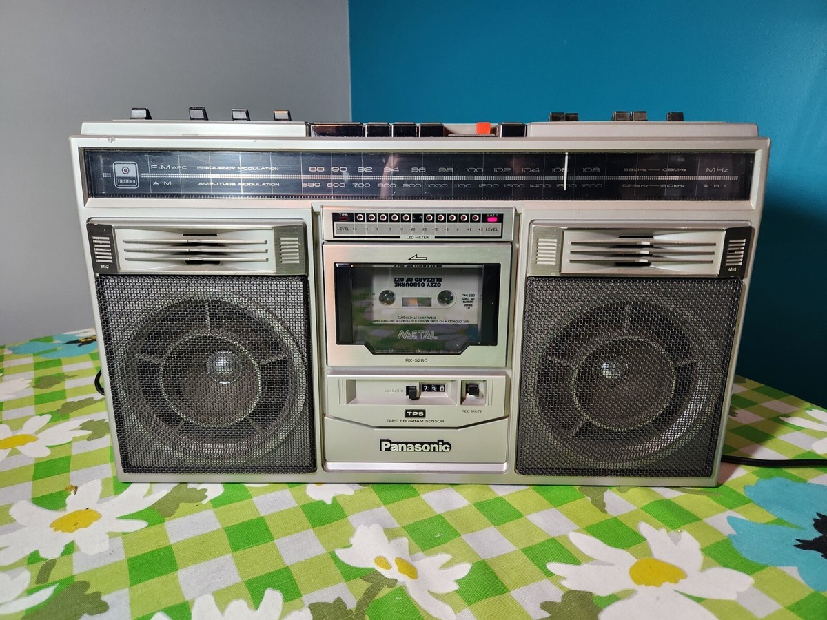 National RX-5280 ナショナル ラジオカセットレコーダー 昭和 レトロ