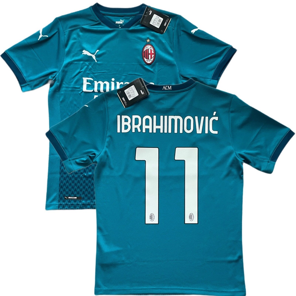 2020/21 AC Milan Third Jersey #11 IBRAHIMOVIC Small Puma Soccer