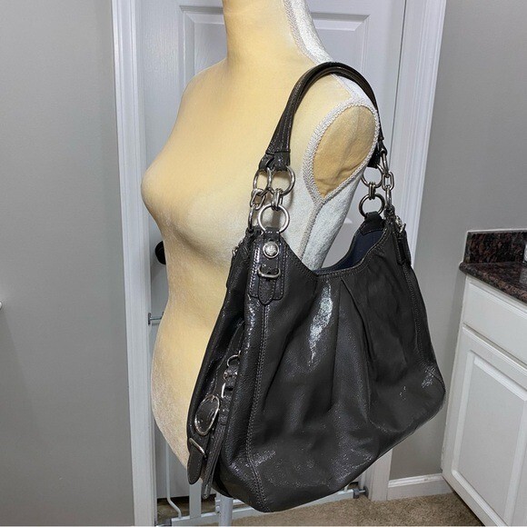 Coach Mia Patent Leather Hobo Shoulder Bag | eBay