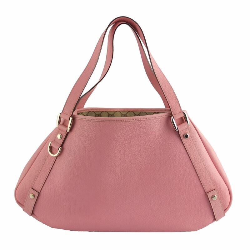 GUCCI Tote Bag Japan Limited 2005 Abbey Pink 147652 Leather Hand