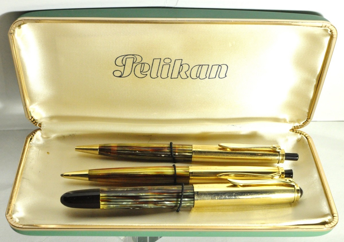 Pelikan 500 NN pen set fountain pen pencil ballpoint rolled gold