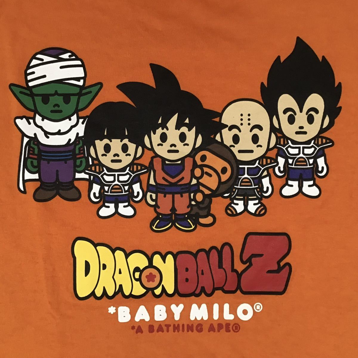 BAPE × Dragon Ball Z Goku Milo T-shirt a bathing ape Size S | eBay