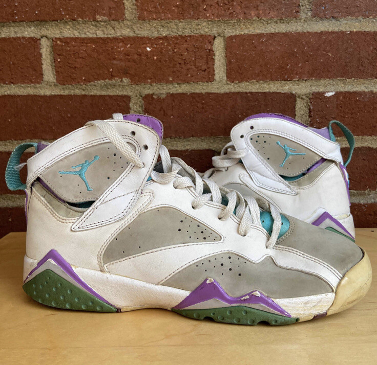 Nike Air Jordan 7 VII Retro Natural Grey Blue Size 6Y Men's Size 6