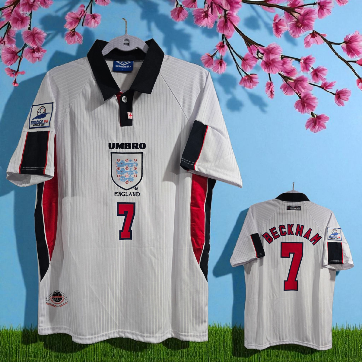 UMBRO イングランド 1998 FIFAワールドカップ シャツ 7 ベッカム