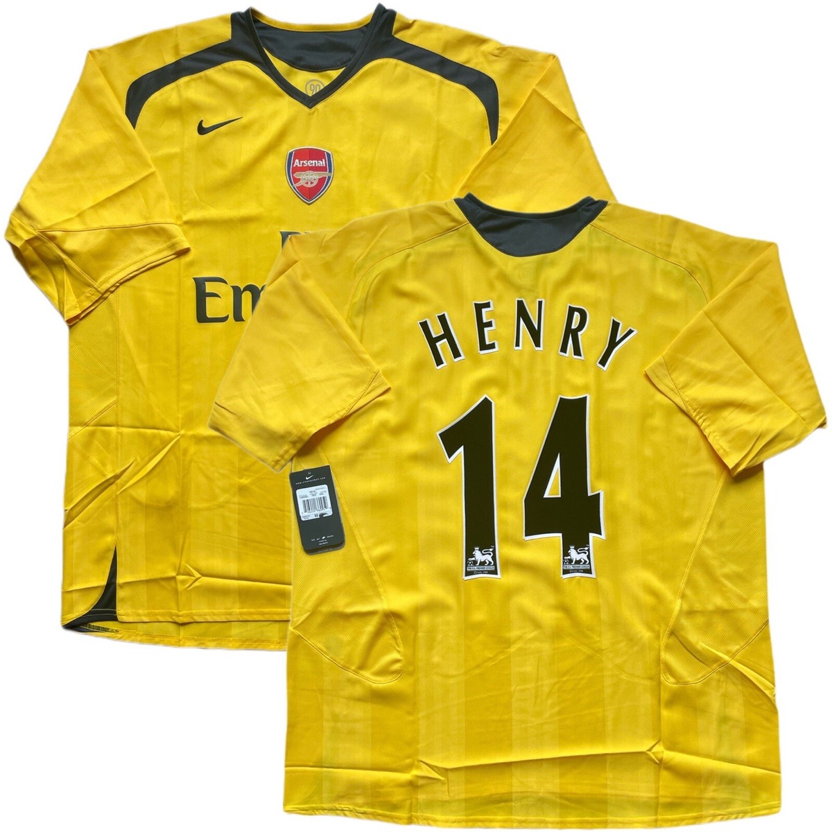 2005/06 Arsenal Away Jersey #14 Henry 2XL Nike Soccer Premier