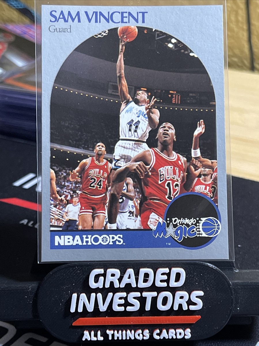 1990-91 NBA Hoops Sam Vincent Card #223 - Michael Jordan Wearing