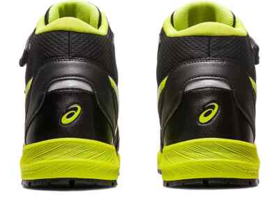 ASICS WINJOB CP216 1273A076 001 Black Neon Lime 3E Safety Shoes | eBay