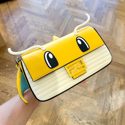 FENDI x FRGMT x POKÉMON Dragonite Leather Baguette Bag Sold Out