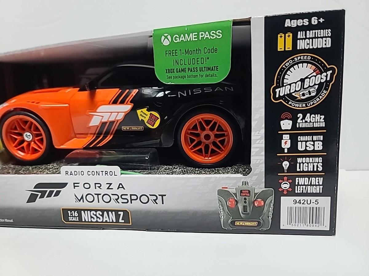 New Bright Nissan Z Forza Motorsport 1:16 RC Car + 1 Month Free