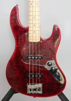 Electric Bass Guitar Edwards by ESP E-AM-150QM Black Cherry Red S