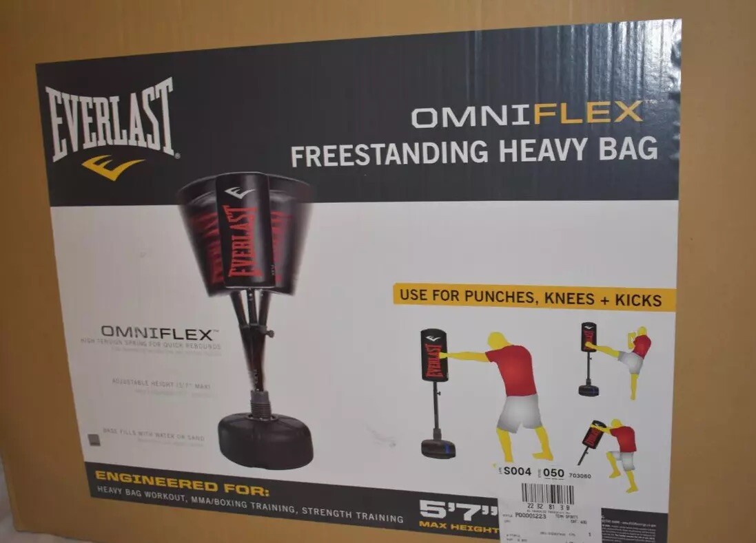 Everlast Omniflex Freestanding Boxing Punching Heavy Bag Black 59
