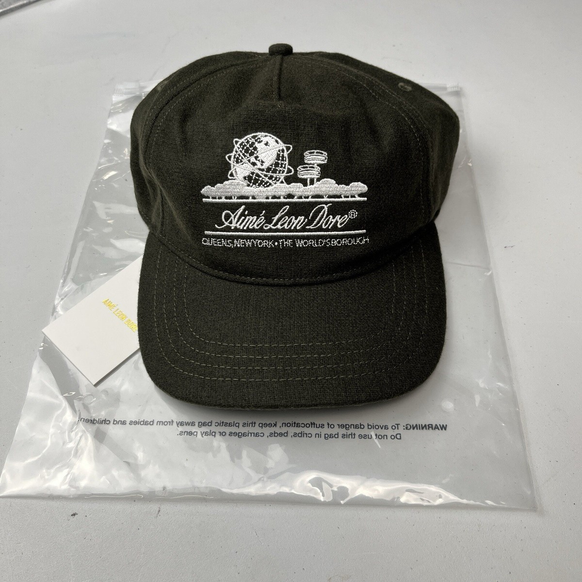 Aime Leon Dore Unisphere Wool Hat Snapback Dark Olive | eBay
