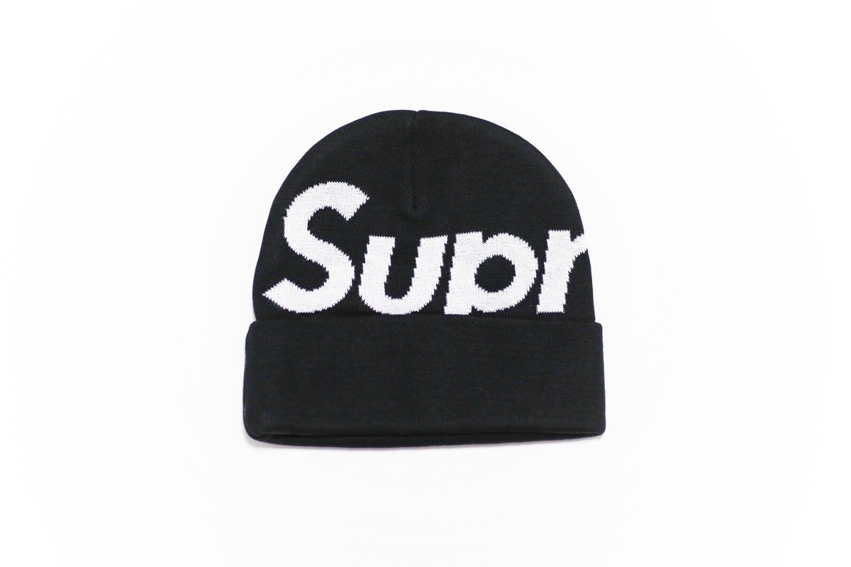 Supreme Big Logo Beanie Black | eBay