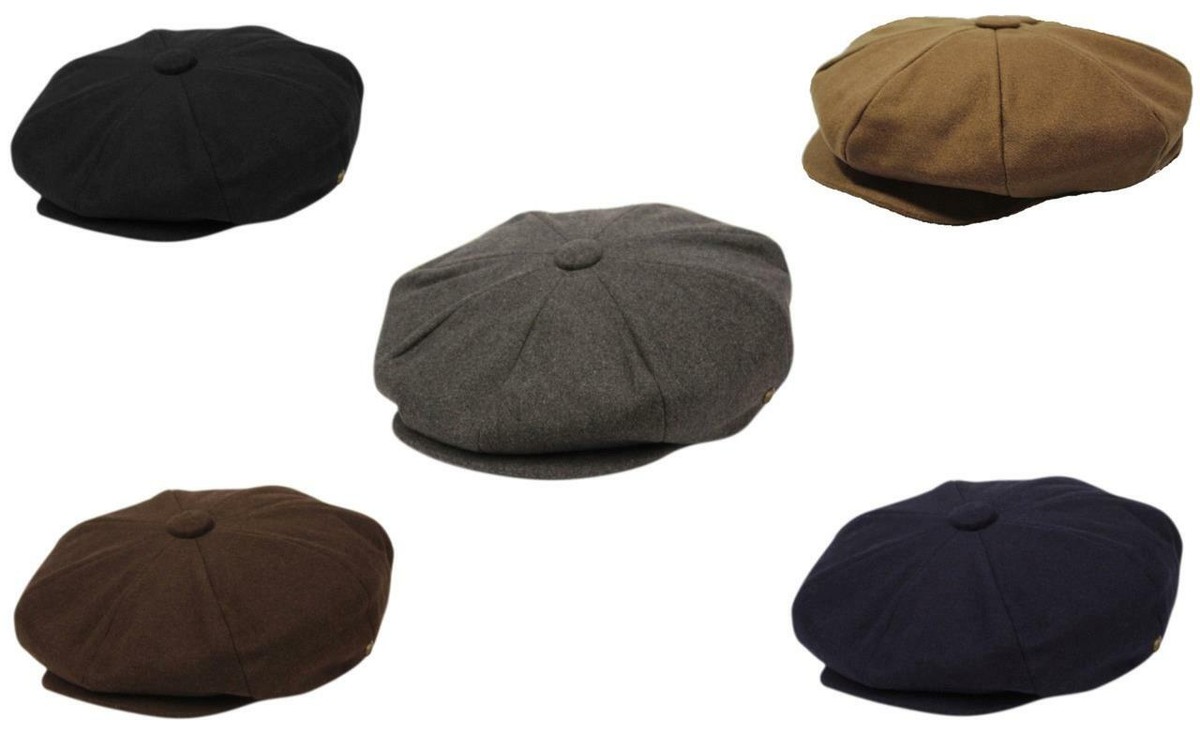 Oversize XXL Melton Wool 8 Panel Classic Applejack Big Apple