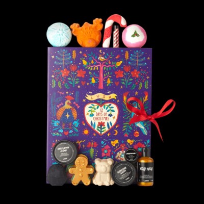 Lush Cosmetics Advent Calendar 12 Days of Christmas w/ 12 Bath