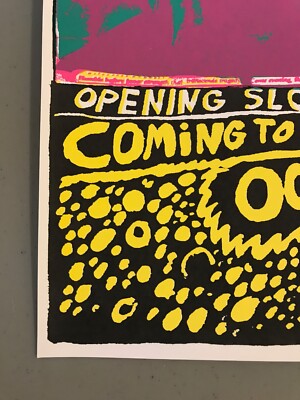 Flaming Lips Candlebox Tour 1994 Ultra Rare Limited Edition Poster