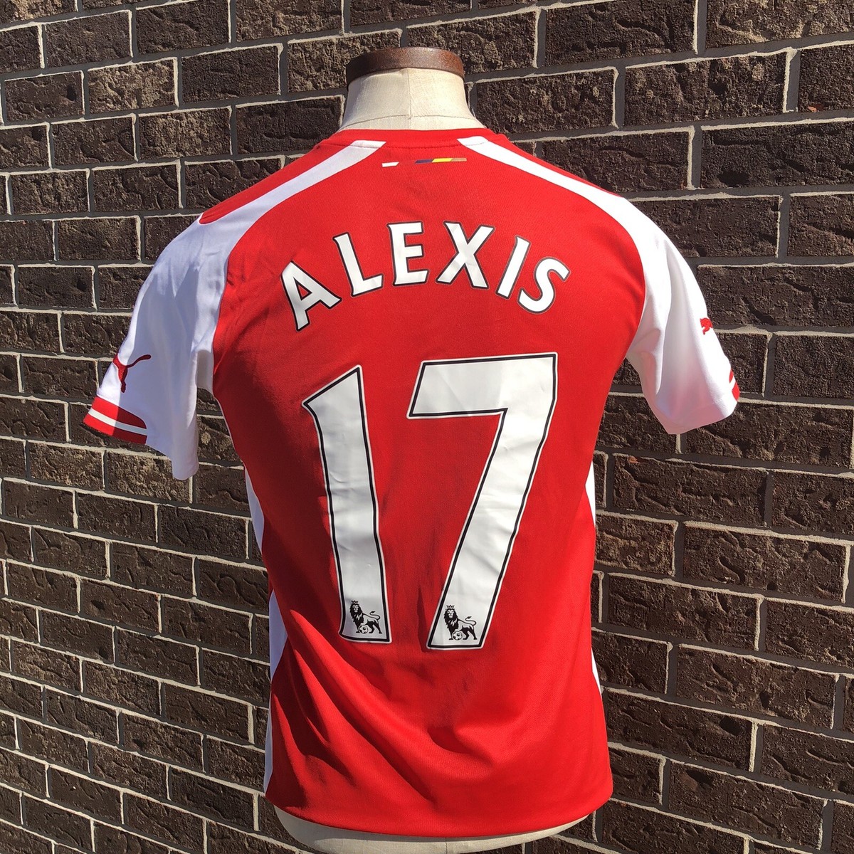 Arsenal Red 2014 2015 Puma Alexis Sanchez #17 Home Soccer Football