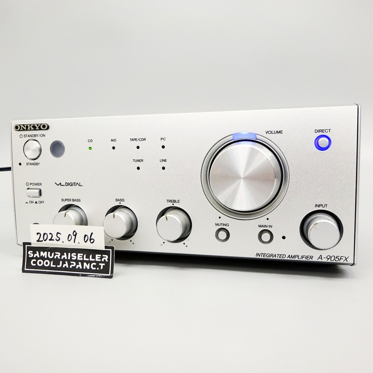 ONKYO A-905FX Pre-Main Integrated Stereo Amplifier Silver Audio VL