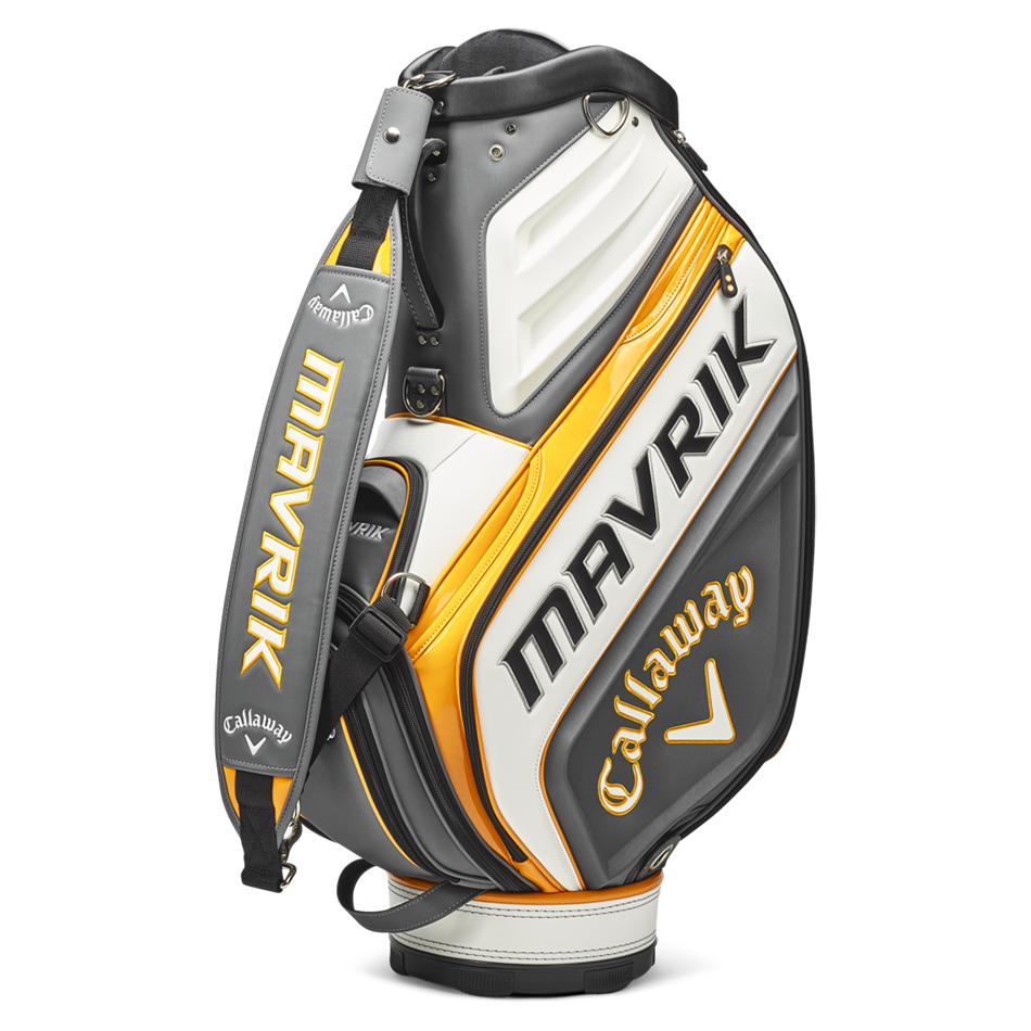 NEW! Callaway Golf MAVRIK Full Size Staff Tour Bag - Orange White