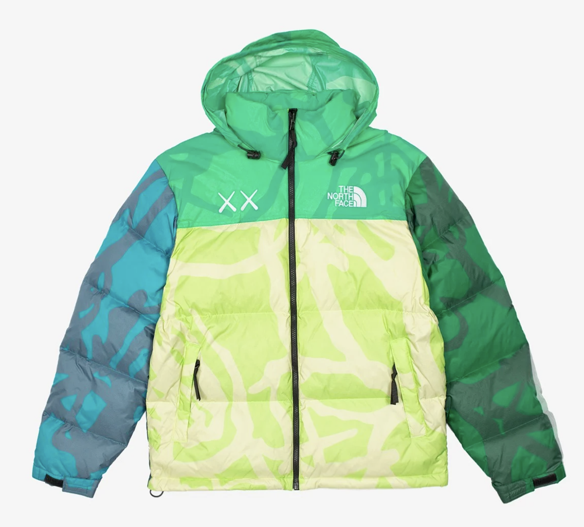The North Face X KAWS TNF XX 1996 Retro Nupste Jacket Safety Green