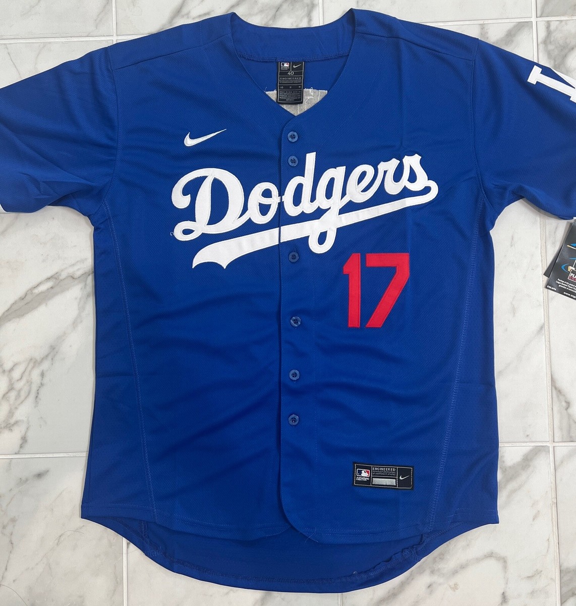 Shohei Ohtani Los Angeles Dodgers #17 Adult M L XL 2XL White Blue