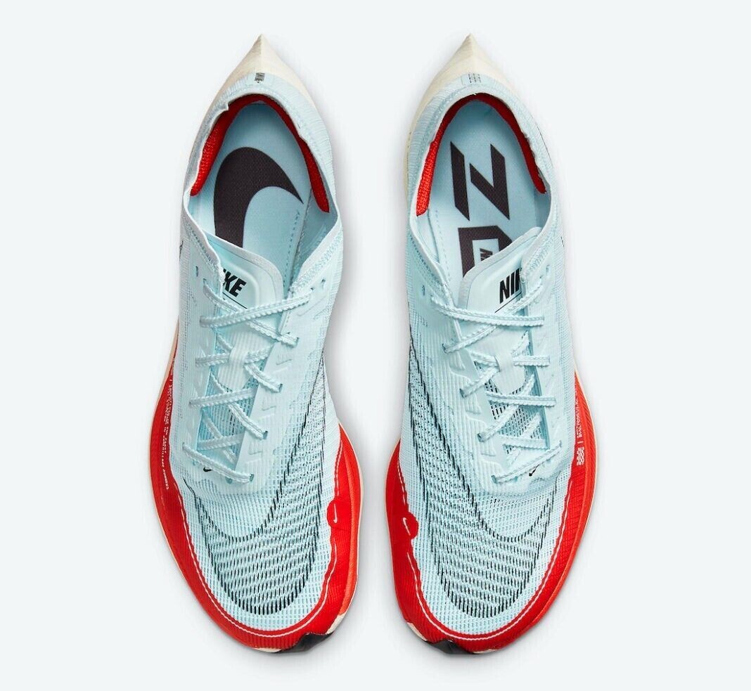 Nike ZoomX VaporFly NEXT% 2 Blue-Red Running Shoes Men's Size 13