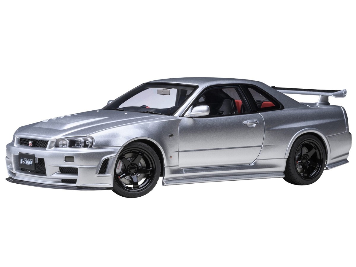 NISSAN NISMO R34 GT-R Z-TUNE RHD SILVER 1/18 MODEL CAR AUTOART