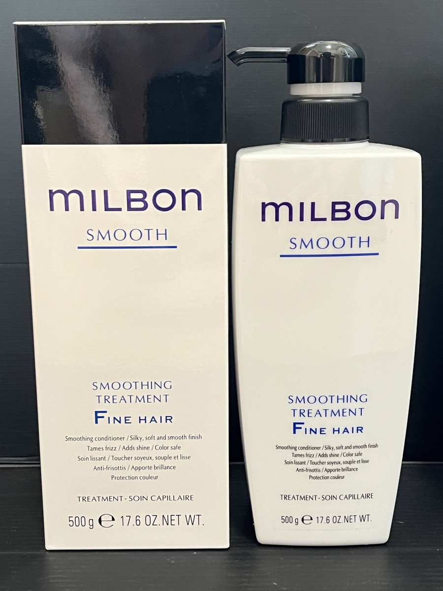 Milbon Smoothing F Fine Hair Shampoo 500mL & Treatment 500g Smooth