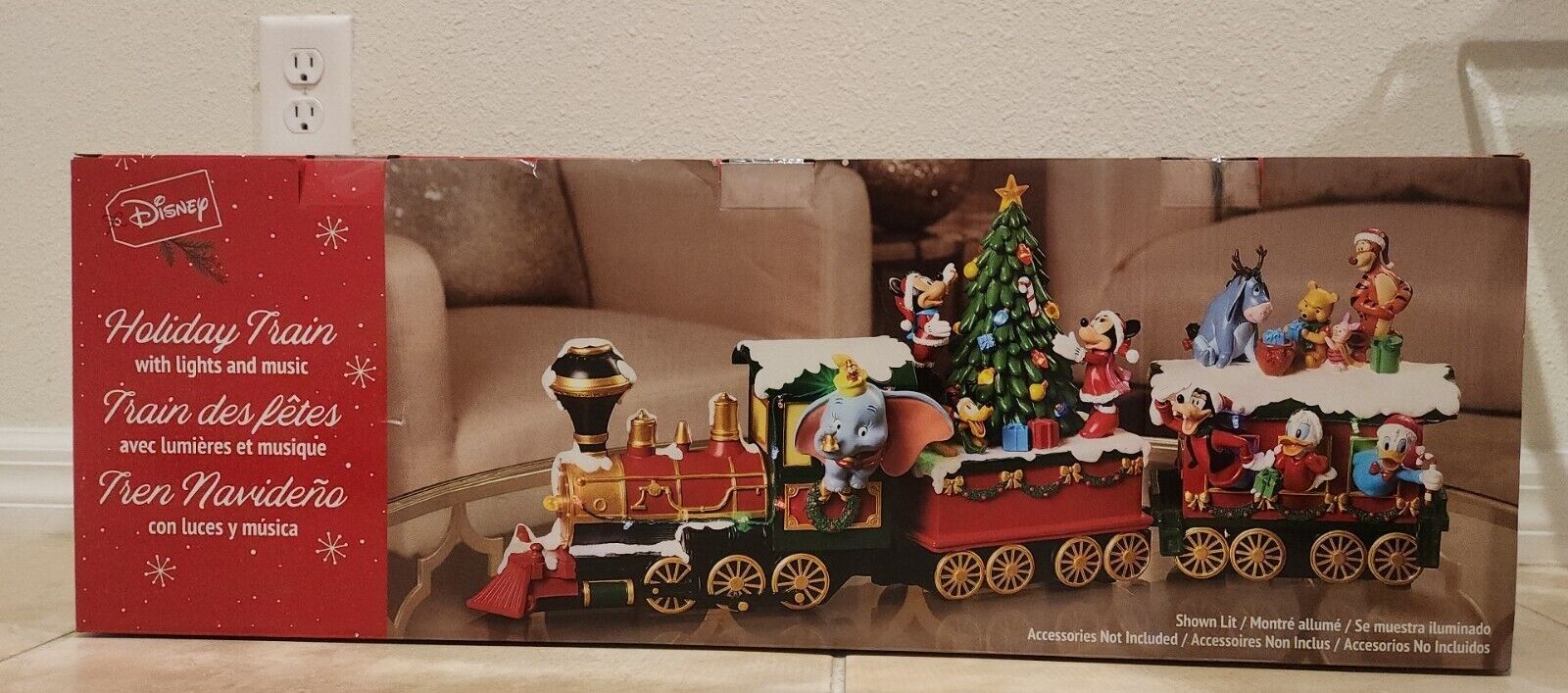 Disney Illuminated & Musical Plug In Holiday Christmas Train