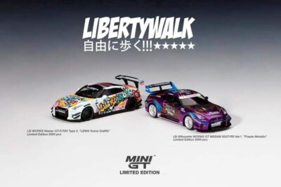 Mini GT 244 & 245 Set LBWK Nissan GT-R R35 35 GT-RR LBWK Kuma