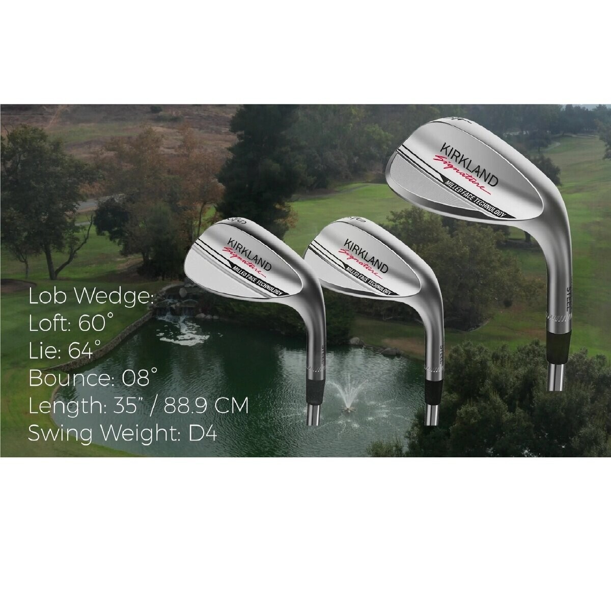 Kirkland Signature Golf Wedge 3 Piece Set Right Handed Uniflex