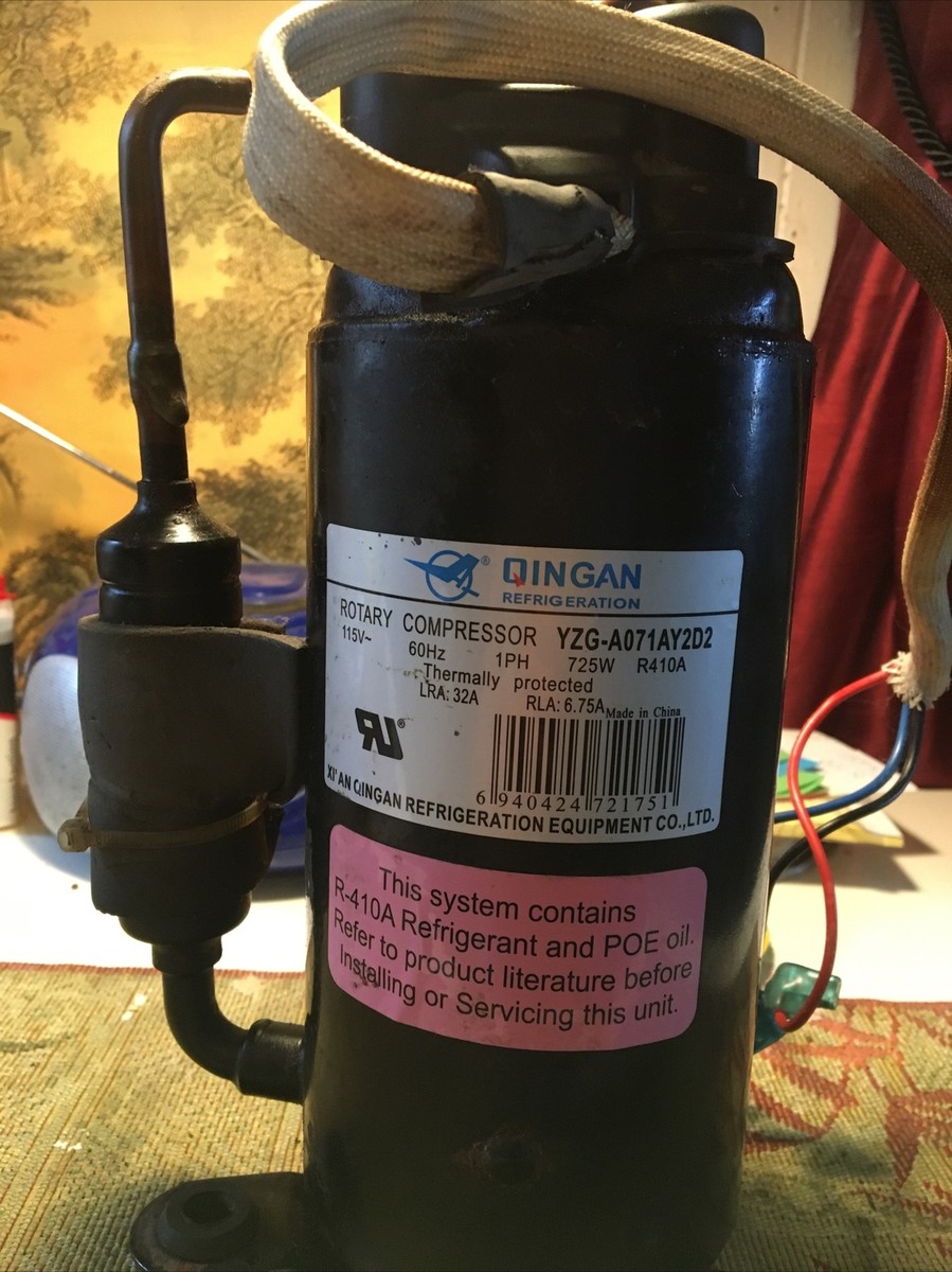 QINGAN YZG-A071AY2D2 115V 60Hz 1PH 725W R410A LRA 32A RLA 6.75A