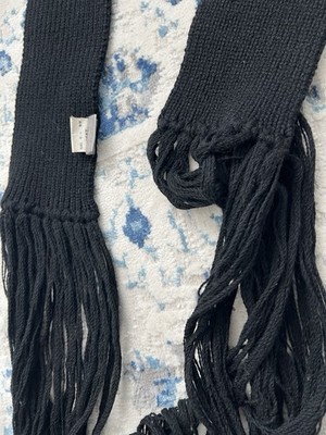 Dior Homme AW04 “VOTC” Long Fringe Scarf by Hedi Slimane – Rare
