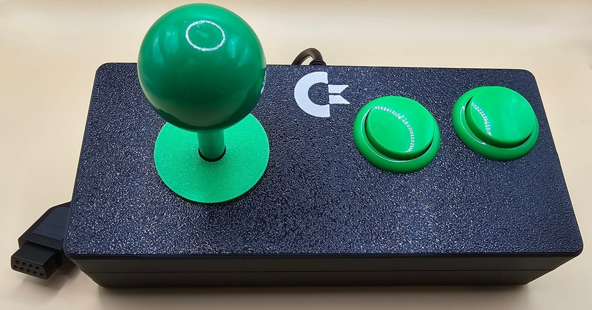 Commodore 64 and Vic-20 Two Button Arcade Style Joystick (Sanwa
