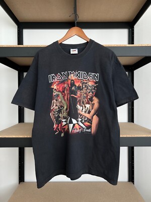 Vintage 2003 Iron Maiden Dance of Death Black T-shirt Sz XL | eBay