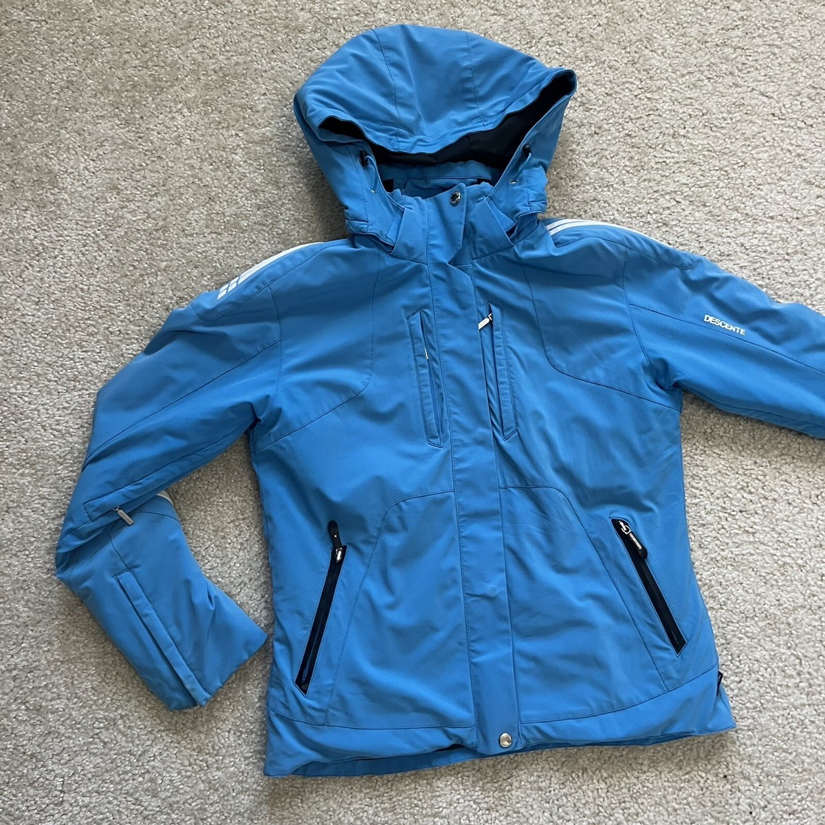 Descente Ski Snow Snowboarding Jacket Coat Blue Wm Size 10 D9-9616